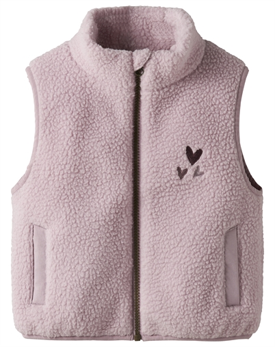 Name It - NMFMall Sherpa Weste - Keepsake Lilac